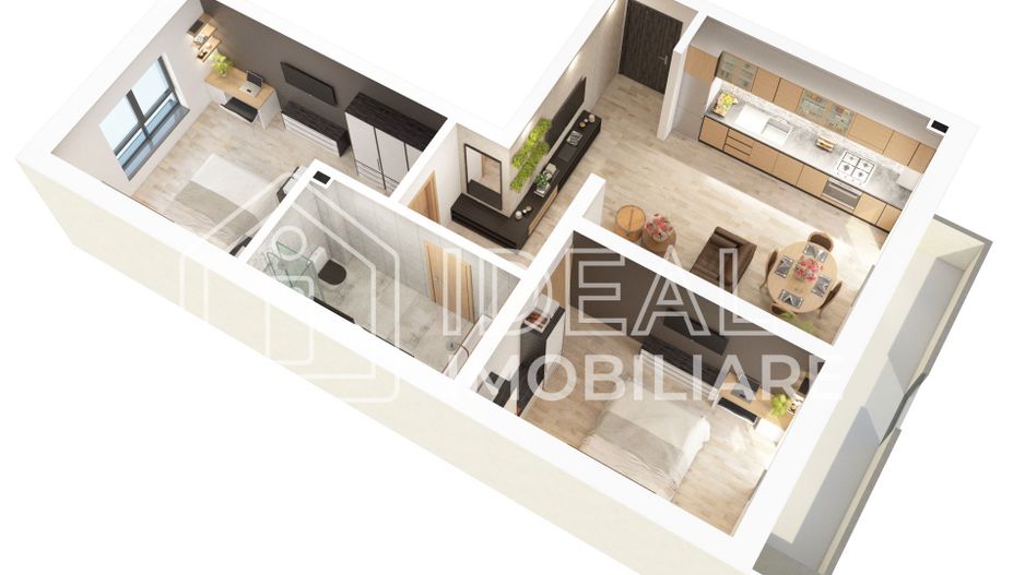 Apartament cu 3 camere și balcon de vânzare ,în zona Doamna Stanca - Poză 12