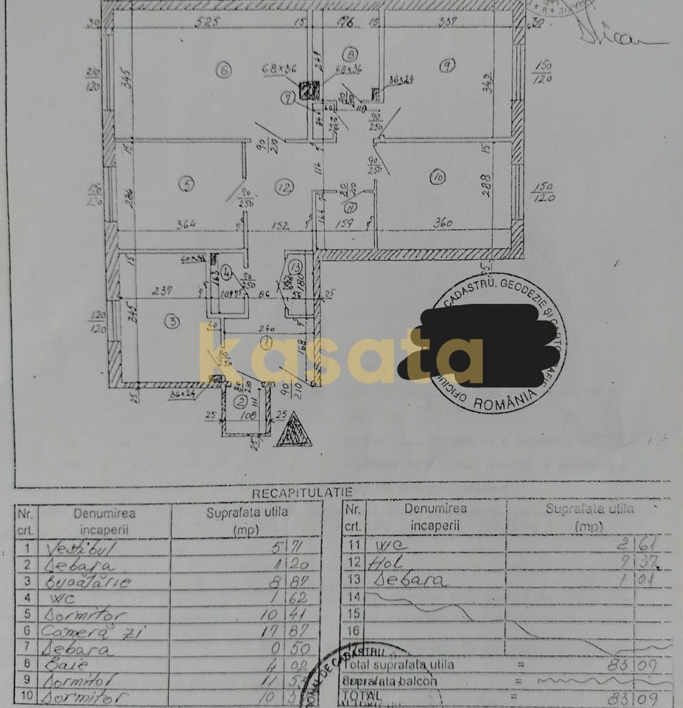 Apartament 4 Camere | Moinești | Metrou Gorjului | 3 Băi - Schiță 18