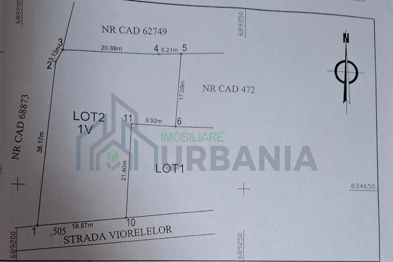 Teren intravilan 842 mp, Valea Lupului, ideal construcție casă - Poză 3