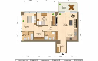 INCHIRIERE 3CAMERE | ONE ELIADE | ULTRAFINISAT | PARCARE | TERASA 10MP - Poză 15