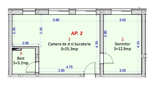 Apartament 2 camere cu gradina, Zona Shopping City - Poză 1