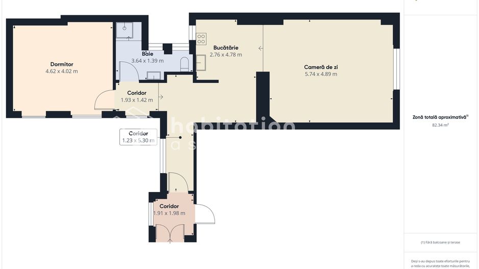 Tur virtual-2 camere, elegant arhitectural,  vedere in Piața Victoriei - Poză 23