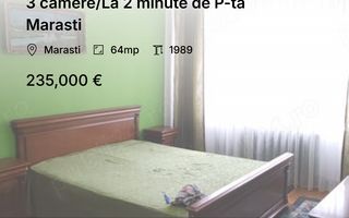 3 camere/La 2 minute de P-ta Marasti - Poză 1