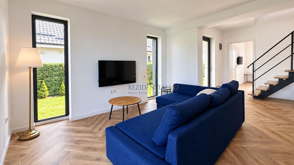 Casă individuală de închiriat, 3 camere, teren 350 mp | Comuna Berceni - Poză 6