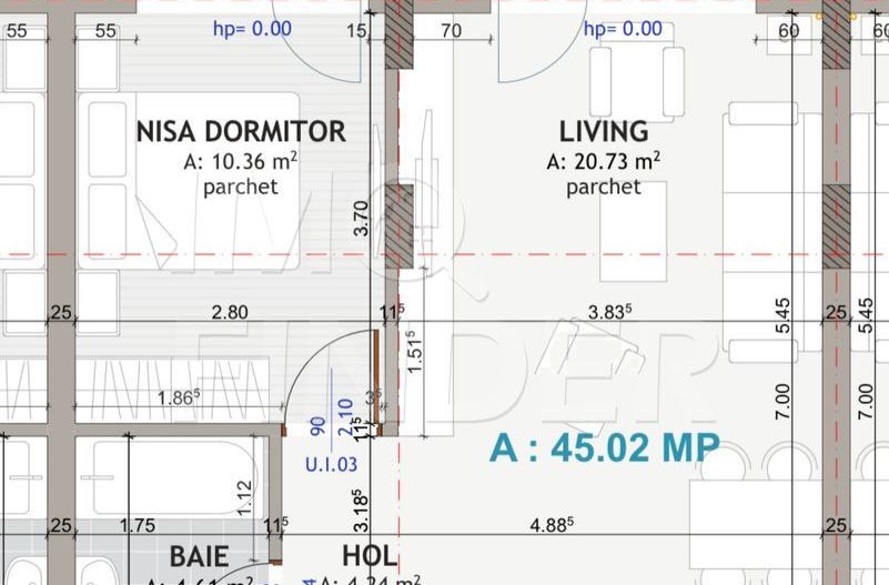 Vanzare 2 camere Floresti, etaj intermediar zona Eroilor - Poză 2