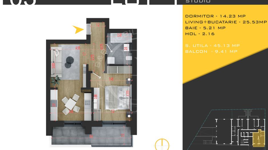 2 camere  Titan Pallady  Metrou Nicolae Teclu - Schiță 10