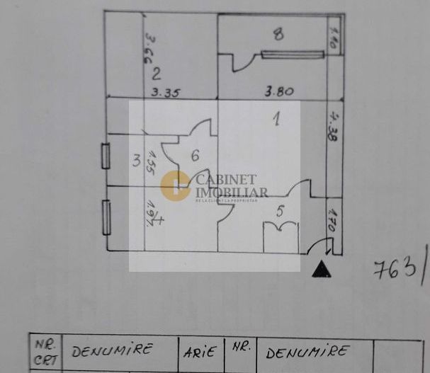 2 Camere - 52MP | Decomandat | Renovat | Metrou Raul Doamnei - 9 min - Schiță 8