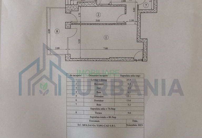 Silk District - Apartament 3 camere cu loc de parcare de inchiriat - Poză 9