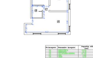 3 camere | Mosnita | Etaj 1 | Complet mobilat | La asfalt | Loc de parcare - Schiță 8