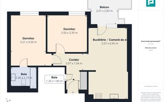 3 camere moderne| Prima închiriere | Cortina North - Poză 9