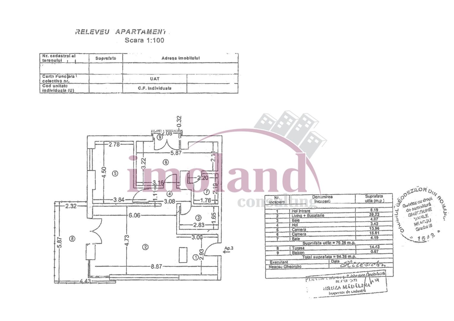 Apartament 3 cam mobilat utilat lux + parcare + boxa bloc boutique Domenii Casin - Poză 13