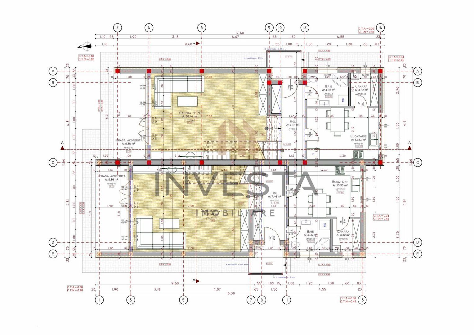Duplex premium 136 mp utili cu gradina proprie si 2 parcari in Europa - Schiță 13