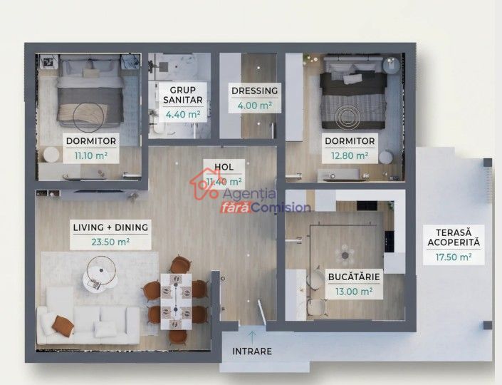 Casa la sol, 80mp, MIroslava-Voinesti, 145000euro - Poză 11