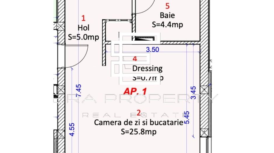 Apartament 2 camere -intabulat - 50 mp- Selimbar zona Shopping City - Schiță 10