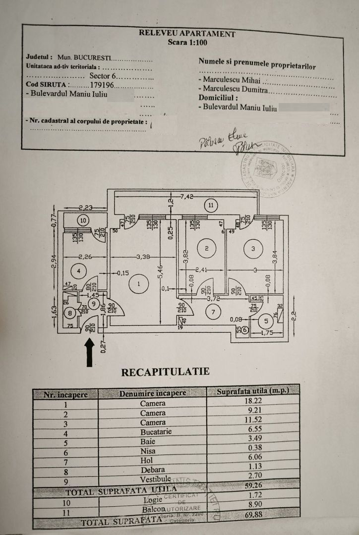 De vanzare apartament 3 camere Veteranilor - Poză 8