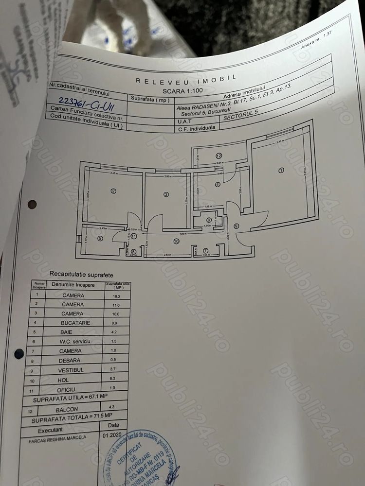 De vanzare ap 3 camere+loc parcare, Rahova/Spataru Preda - Poză 6