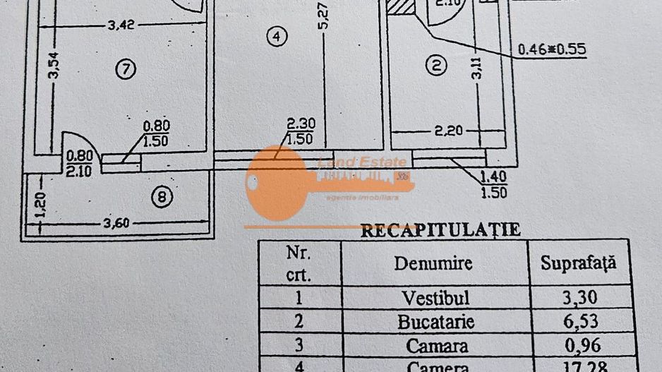 Apartament 2 camere – lângă metrou 1 Decembrie 1918 - Schiță 7