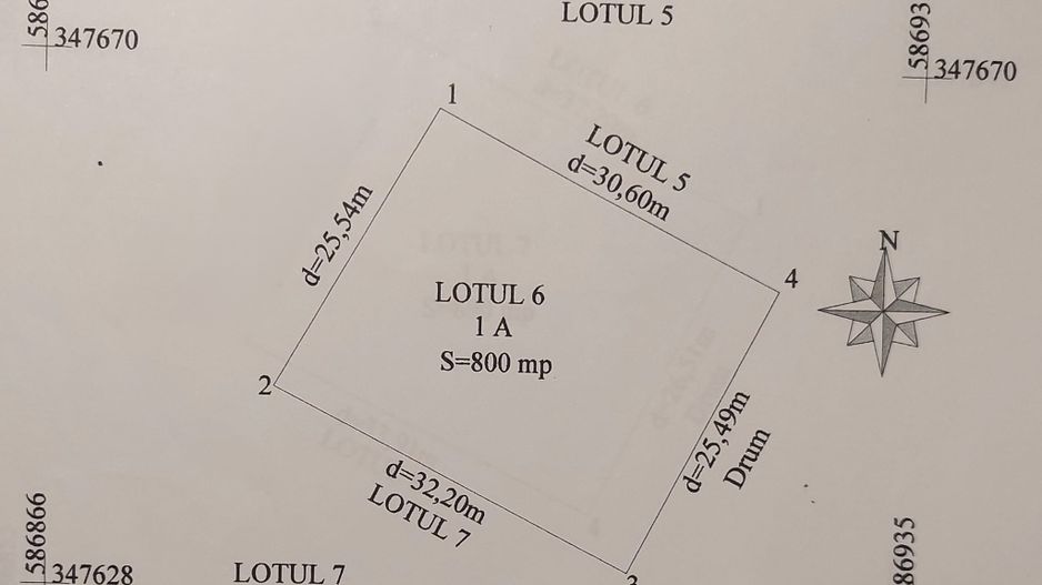 Teren de vânzare – Balotești, Strada Lacului, 800mp - Poză 2