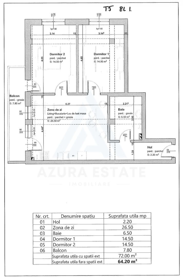 Apartament constructie premium 3 camere 64.2 mp utili etaj 1 Selimbar - Poză 9