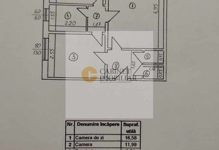 2 Camere - 52MP | Circular | 2 Lifturi | Bucatarie Mare | Drumul Tab - Schiță 5