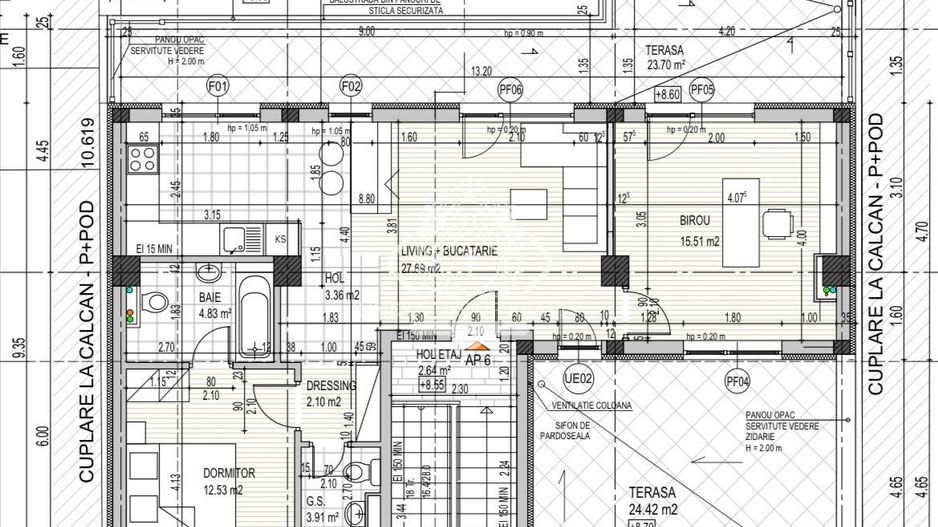 Apartament 3 camere - bloc nou - finisaje moderne - 3/3 - 2 terase I Straulesti - Poză 16