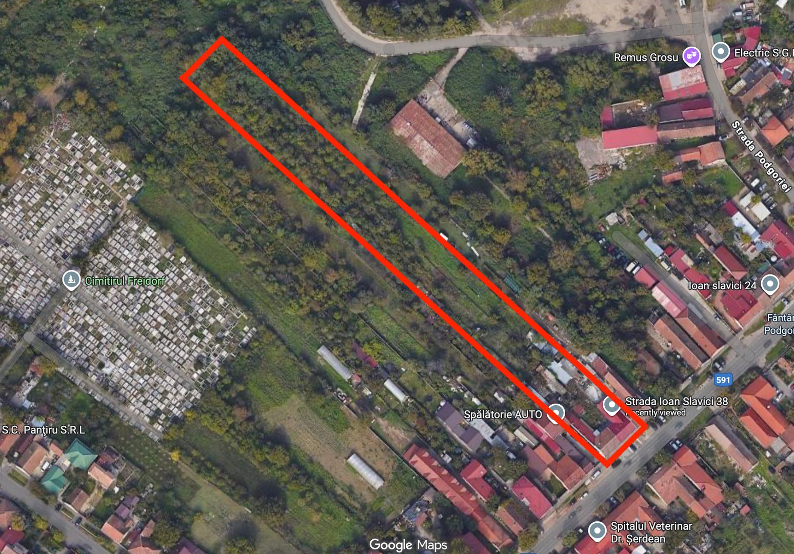 Teren 6024 mp Timisoara / Strada Ion Slavici, nr. 38-40 - Poză 1