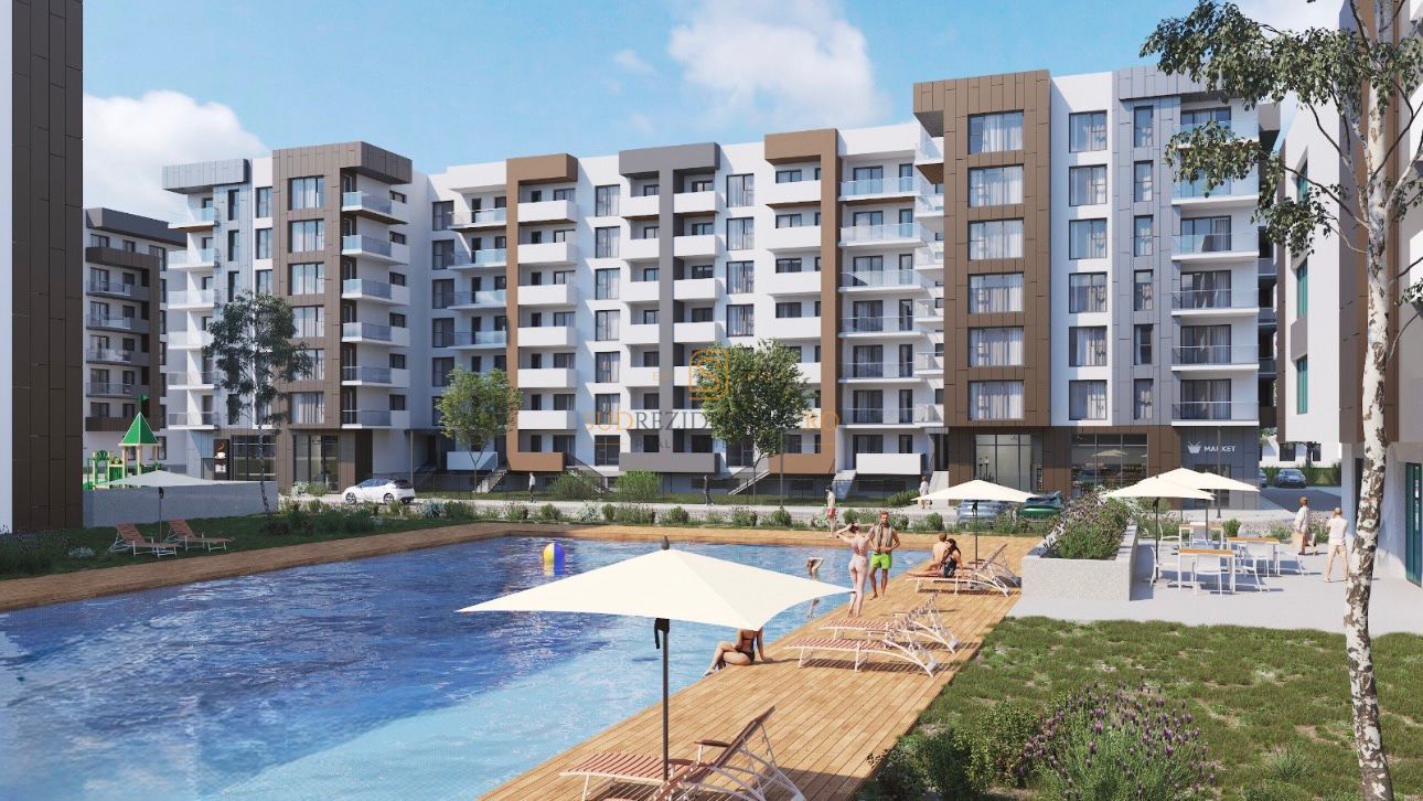 Apartament modern cu 2 camere tip studio, piscină și acces metrou - Poză 8