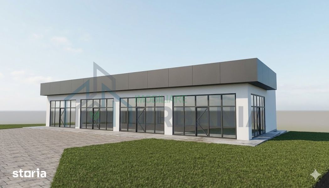 Spațiu comercial modern de închiriat în Valea Adânca, integral sau compartimentat în 4 module - Poză 1