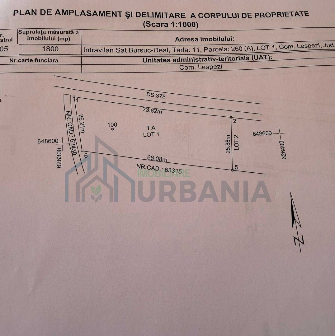 Teren intravilan de vanzare - Sat Bursuc Deal, Comuna Lespezi, Judetul Iasi - Poză 4
