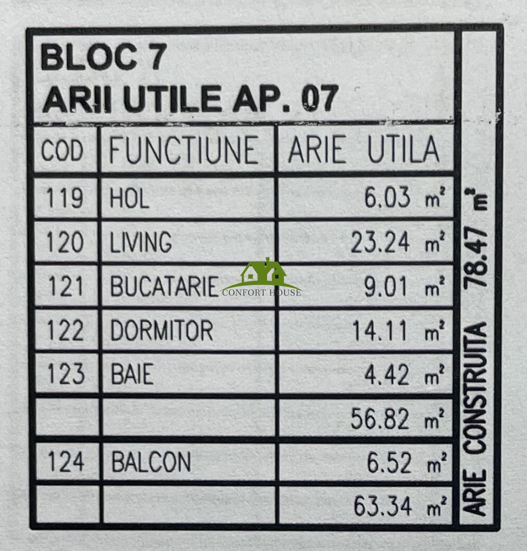 Apartament 2 camere, bloc nou, P+3, Ap.07, Et.1, Bl.7 - CP2462303 - Poză 6