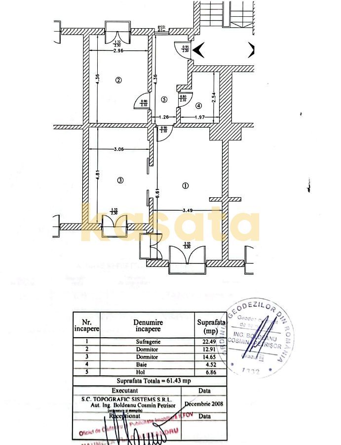 3 camere I Cosmopolis I 62 mp I parcare I faza 1 - Poză 22