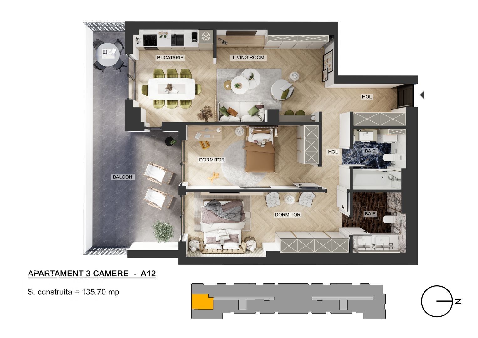 Apartamente 3 camere, Pipera, comision 0 % - Poză 26