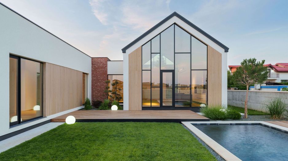 Vila eleganta | arhitectura moderna, panouri solare, finisaje premium și piscina - Poză 1