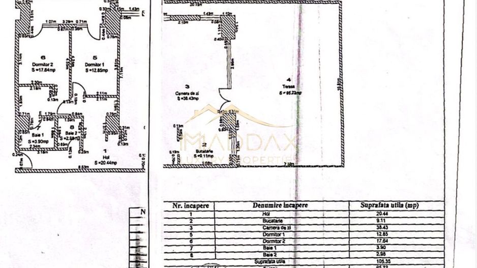 APARTAMENT de LUX cu 3 CAMERE cu Terasa si loc de parcare - Poză 35