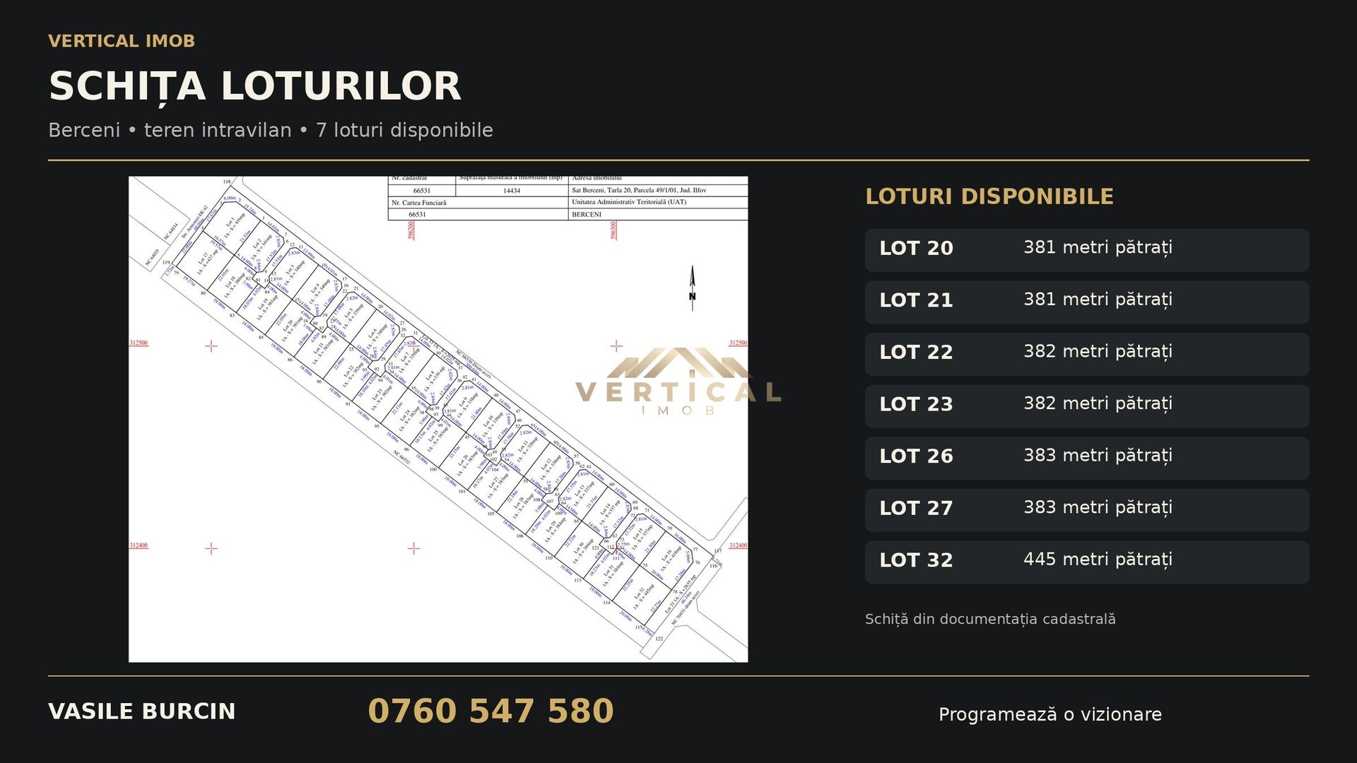 Terenuri intravilane Berceni | Rate 12 luni | De la 26.670 € - Poză 3