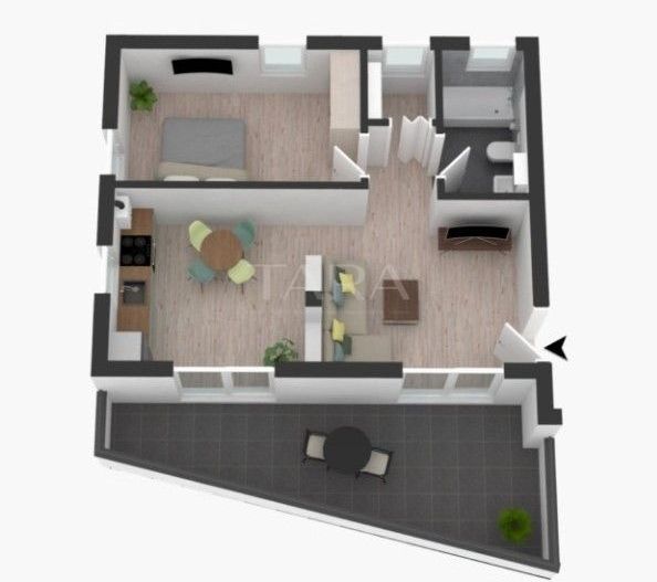 Apartament cu terasă și panoramă superbă. Ideal locuință, investitie. - Poză 8