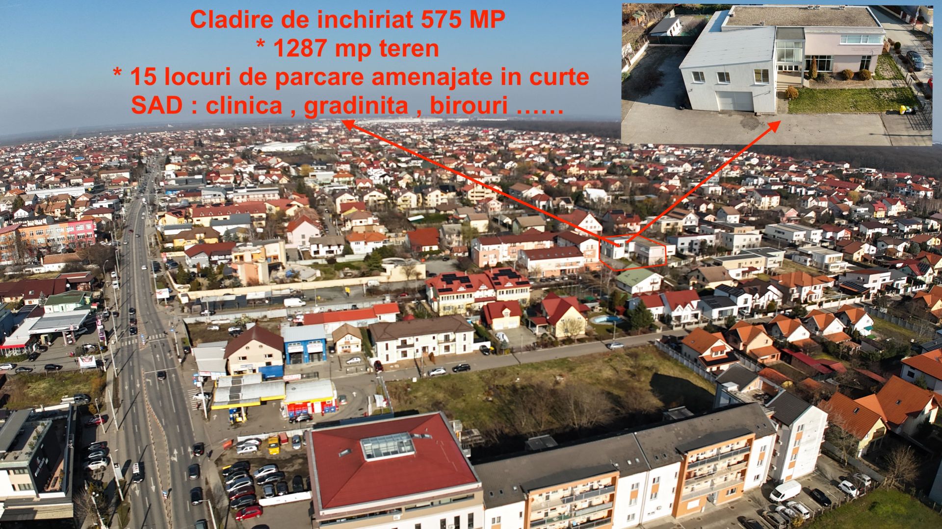 Clădire SAD de închiriat, situată la intrarea în Dumbrăvița - Poză 3