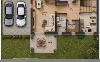 Vila individuala cu 4 camere - Park Villas Crisului Bragadiru - Schiță 5