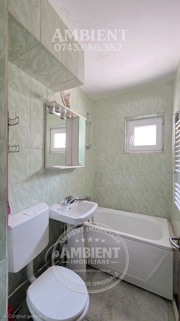 Apartament cu 3 camere, etaj 3, mobilat și utilat, VASLUI - zona SMÂRDAN; - Poză 9