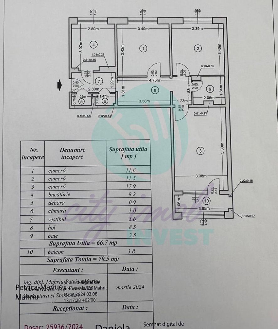 3 camere decomandate langa METROU - Poză 5