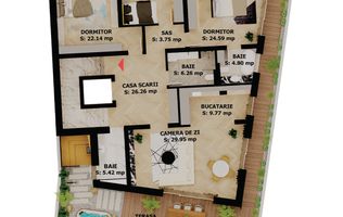 Apartament nou, 4 camere, 590 000 Euro. Comision 0.