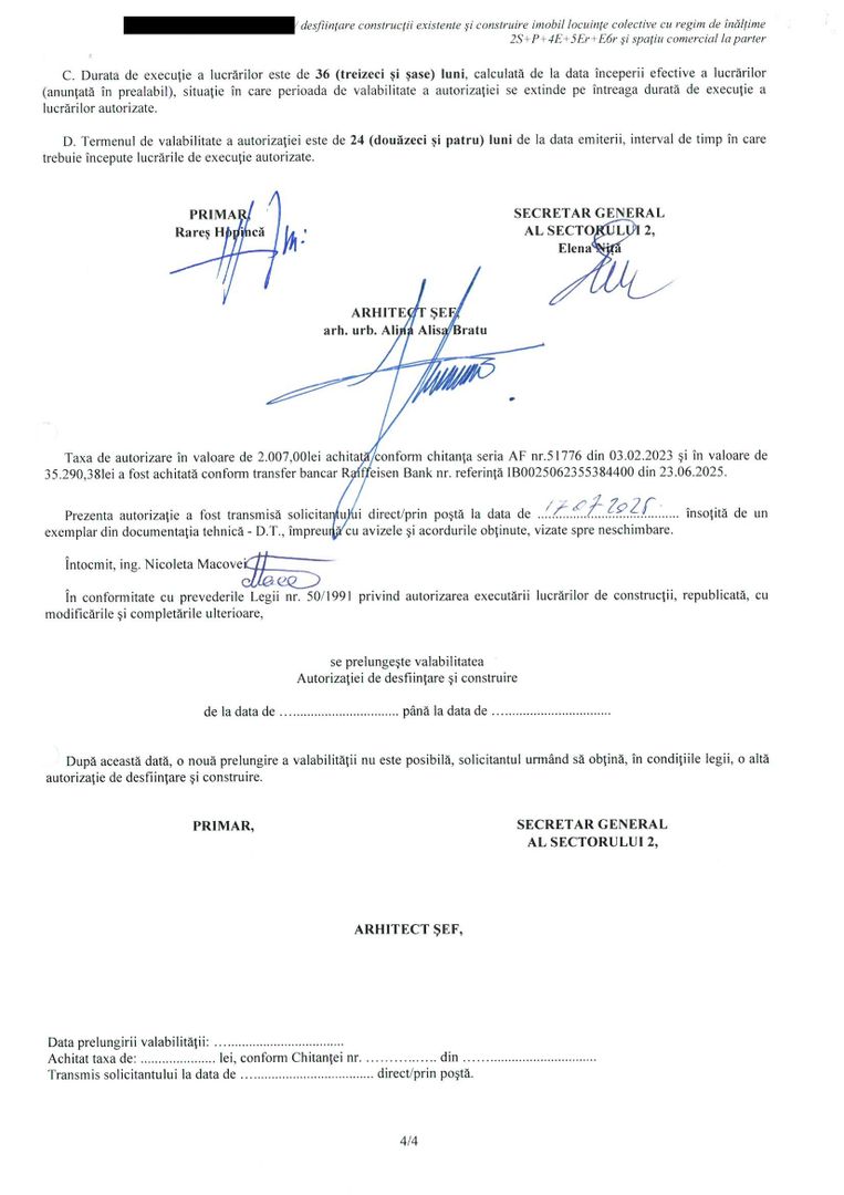 Teren cu Autorizatie | Sector 2 | Zona Barbu Vacarescu - Schiță 13