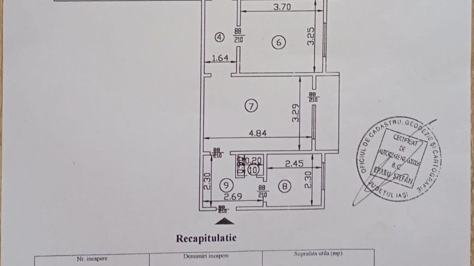 Apartament 4 camere 84 mp Tatarasi Dispecer 126000 euro - Poză 9