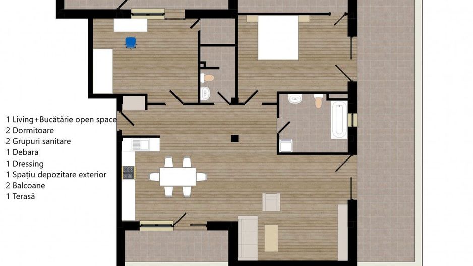 Zorilor Residence, Apartamente Noi 2-3-4 camere - Str. Zorilor - Carei - Poză 16