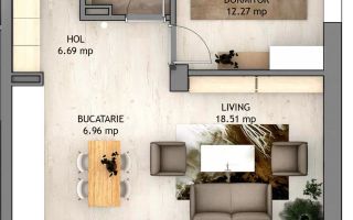 Apartament de vanzare cu 2 camere, etaj 3 bloc cu lift - Poză 1