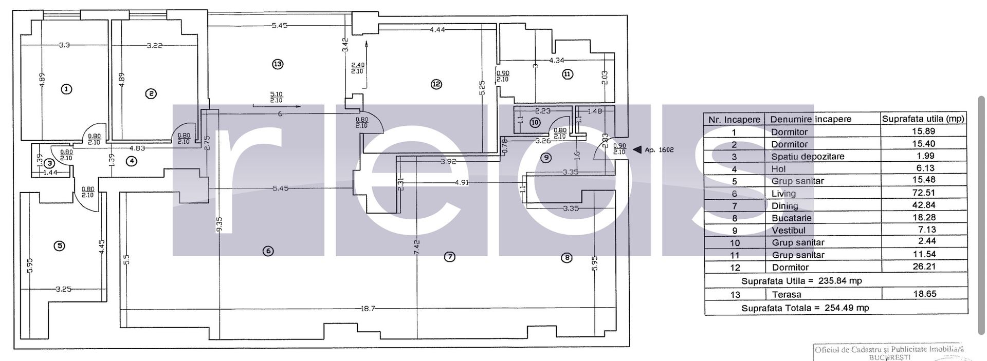 OPORTUNITATE |4CAMERE | 235MP| UPGROUND |METROU PIPERA - Schiță 12