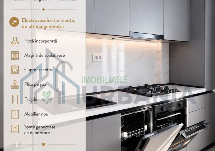 Apartament 1 cameră, 47 mp – Royal Town, Iași | Bloc nou 2026 | Disponibil pentru închiriere - Poză 3