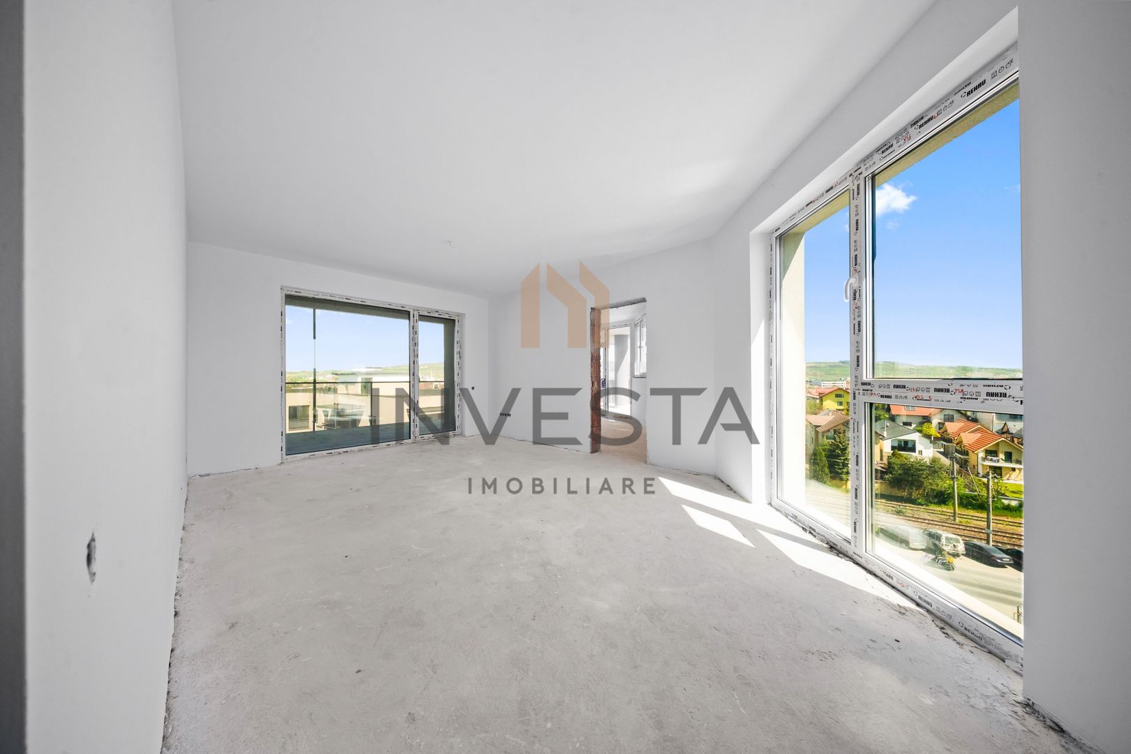 Apartament 3 camere 88 mp cu terasa 35 mp | Semifinisat | Intre Lacuri - Poză 1