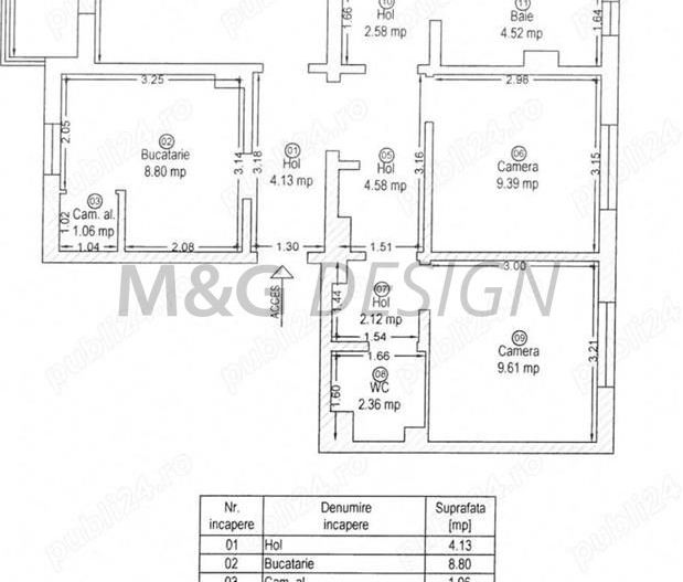 4 cam decomandat etaj 3din4 Girocului centrala proprie negociabil - Poză 9