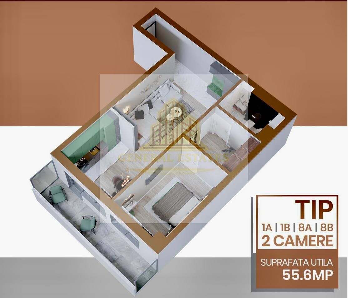 Vânzare apartament cu 2 camere în Complexul Rezidențial Copou Garden - Poză 4